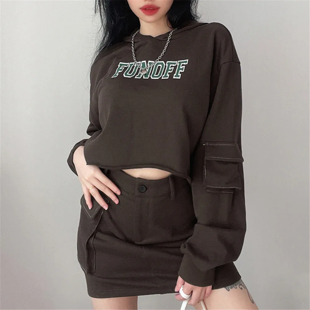 Fashion Slim Women Skirts Femme Ins Mini Solid Harajuku Streetwear College Clothing Single Pocket Brown Vintage Summer Hot Sale
Fashion Slim Women Skirts Femme Ins Mini Solid Harajuku Streetwear College Clothing Single Pocket Brown Vintage Summer Hot Sale