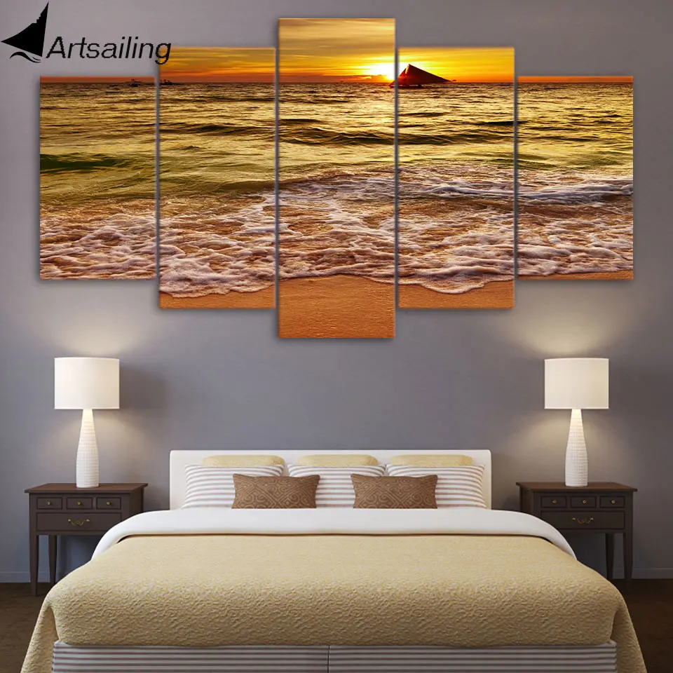 5 panels Modular Seascape Canvas Posters Canvas Art Prints Sea Landscape Painting Home Decor Wall Pictures for Living Room
5 panels Modular Seascape Canvas Posters Canvas Art Prints Sea Landscape Painting Home Decor Wall Pictures for Living Room