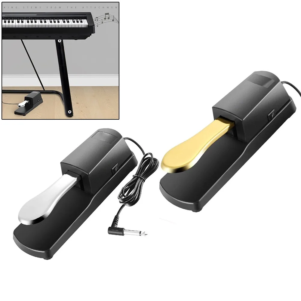 Universal Piano-Style Sustain Pedal With Polarity Switch Design Piano Electronic Keyboards Foot Pedal 1/4 Input Jack Polarity
Universal Piano-Style Sustain Pedal With Polarity Switch Design Piano Electronic Keyboards Foot Pedal 1/4 Input Jack Polarity