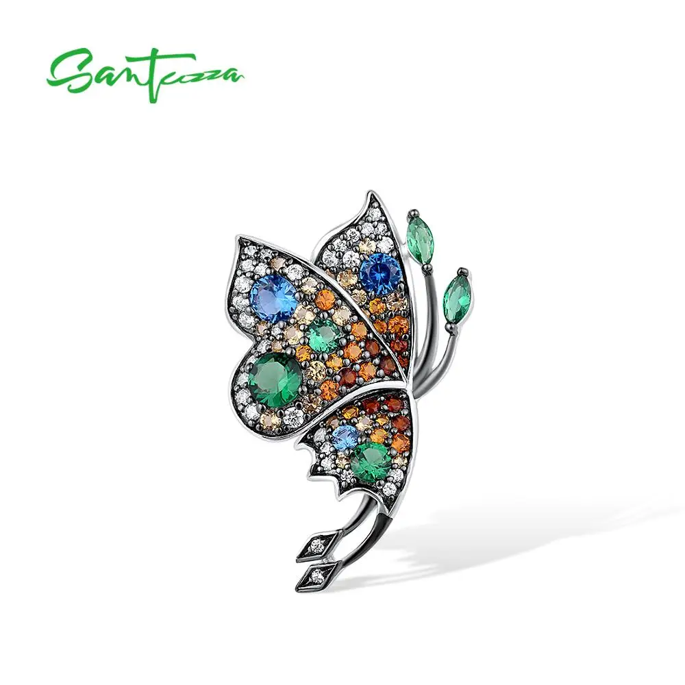 SANTUZZA Silver Pendant For Women Genuine 925 Sterling Silver Delicate Butterfly Sparkling Colorful Stones Trendy Fine Jewelry
SANTUZZA Silver Pendant For Women Genuine 925 Sterling Silver Delicate Butterfly Sparkling Colorful Stones Trendy Fine Jewelry