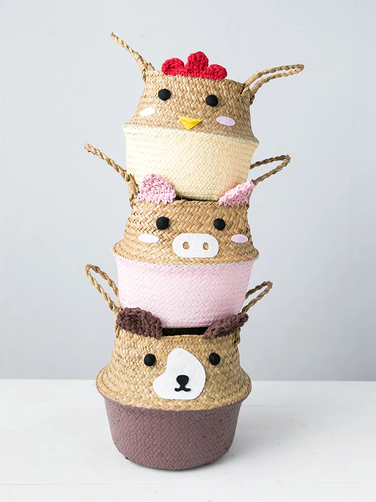 Cute Cartoon Plush Storage Basket Woven Fresh DIY Desk Organizer Storage Baskets Bedroom Cesto Ropa Sucia Storage Basket EK50SB
Cute Cartoon Plush Storage Basket Woven Fresh DIY Desk Organizer Storage Baskets Bedroom Cesto Ropa Sucia Storage Basket EK50SB