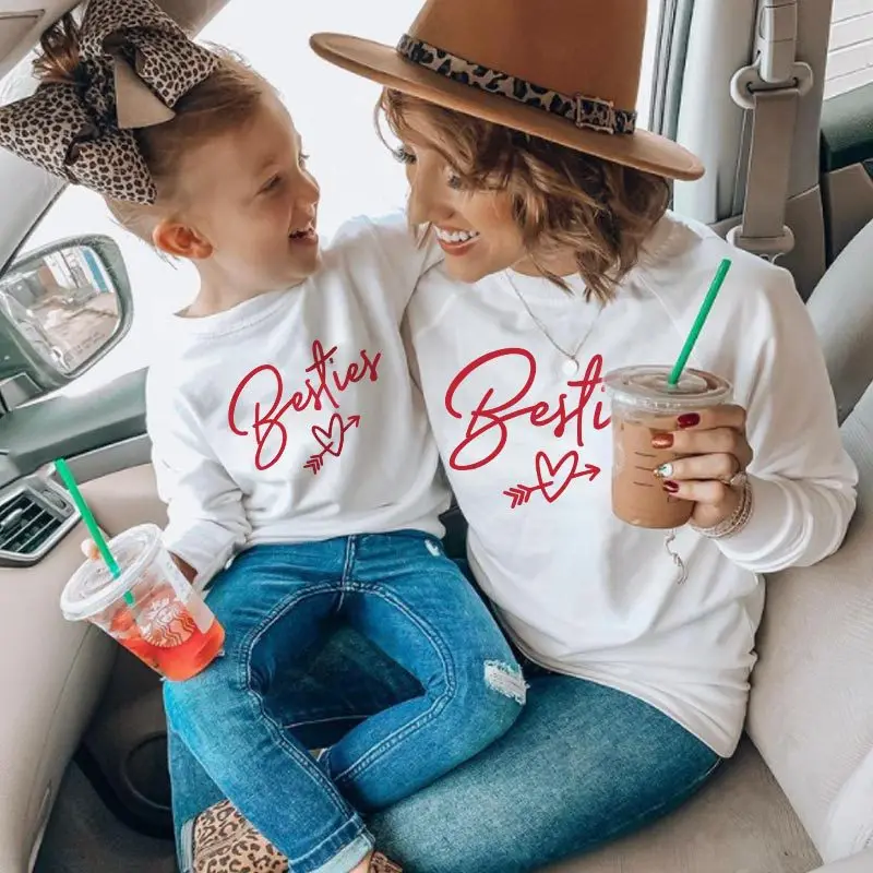 Family Set Bestier Mother Daughter Matching Sweaters Autumn Mom Baby Mommy and Me Clothes Women Girls Toddlers Cotton Sweatshirt
Family Set Bestier Mother Daughter Matching Sweaters Autumn Mom Baby Mommy and Me Clothes Women Girls Toddlers Cotton Sweatshirt
