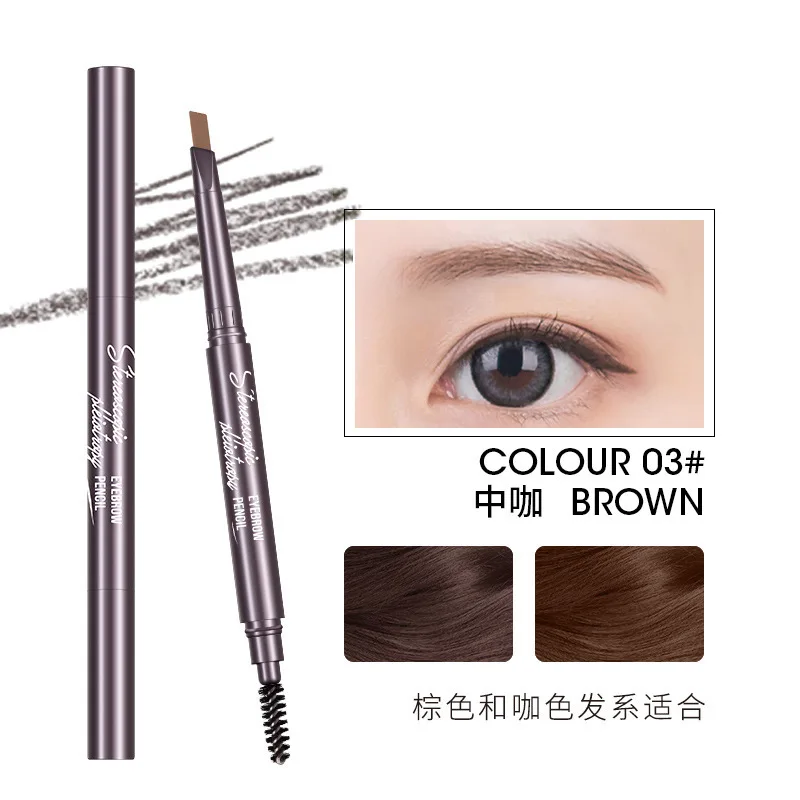 The New Self-rotating Triangle Double-headed Eyebrow Pencil Is Waterproof, Sweat-proof and Long-lasting Without Blooming
The New Self-rotating Triangle Double-headed Eyebrow Pencil Is Waterproof, Sweat-proof and Long-lasting Without Blooming