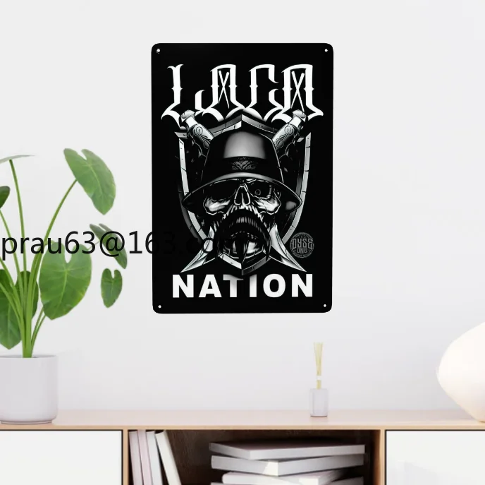 DYSE ONE LOCO NATION металлический знак RAIDERS BLACK RAIDER NATION AL DAVIS HOMIES BRAND
DYSE ONE LOCO NATION металлический знак RAIDERS BLACK RAIDER NATION AL DAVIS HOMIES BRAND