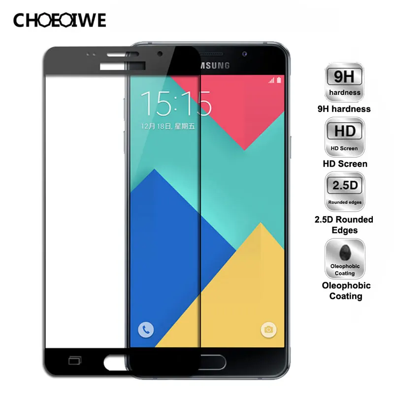 Explosion-proof Screen Protectors for Samsung Galaxy A5 2016 A510 2017 SM-A520F 2018 A530 Full Cover Tempered Glass Film | Мобильные