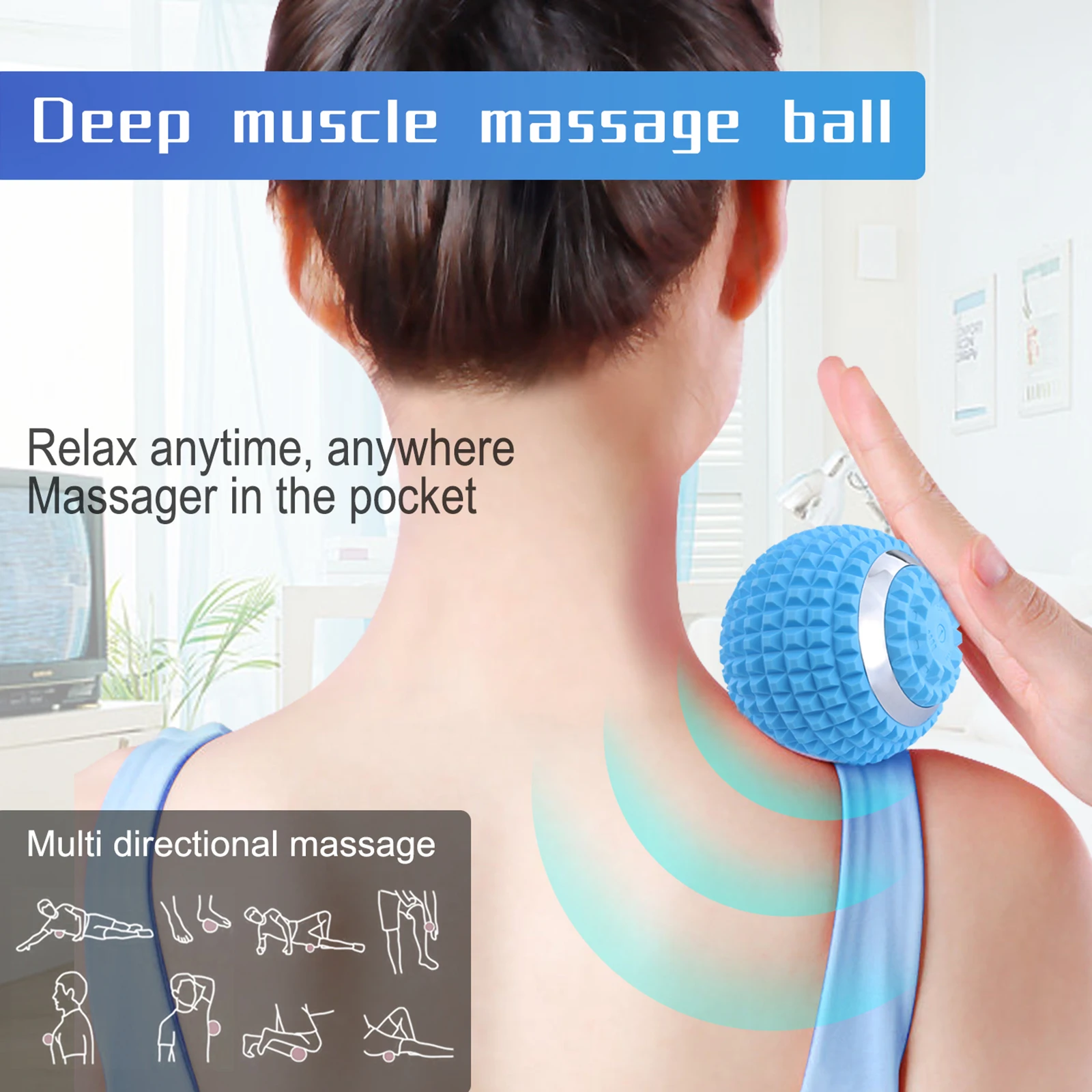 Electric Massage Ball 4-Speed Vibrating Massage Ball Massage Roller Training Yoga Fitness Foam Roller Training Fitness Equipment
Electric Massage Ball 4-Speed Vibrating Massage Ball Massage Roller Training Yoga Fitness Foam Roller Training Fitness Equipment