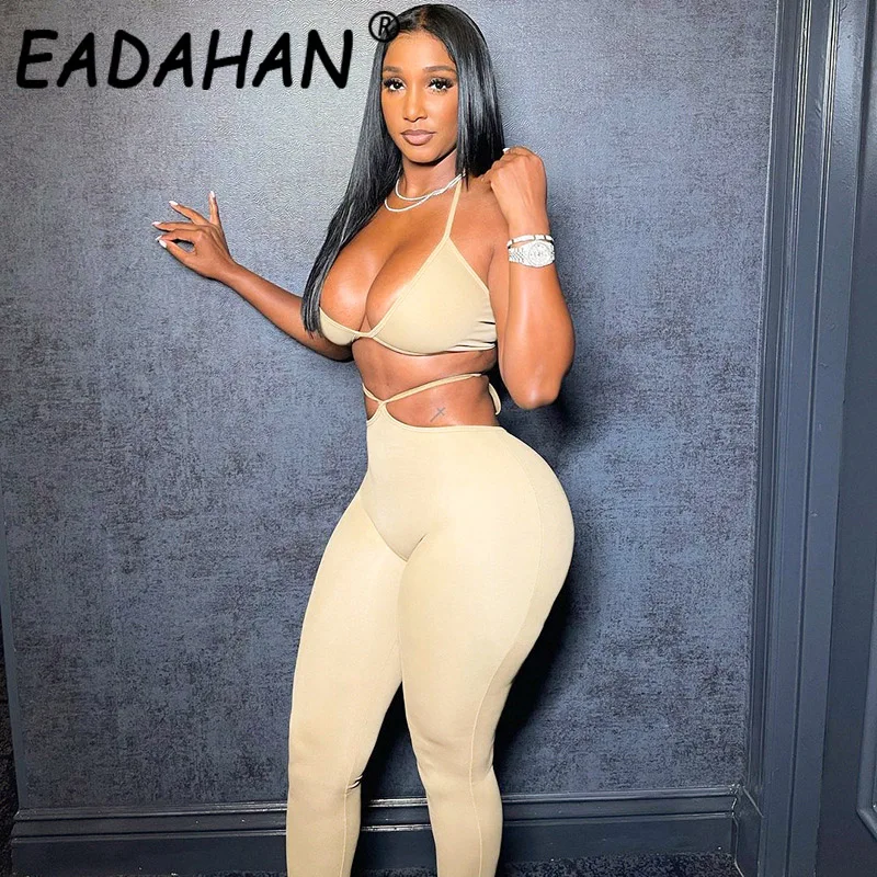 Eadahan 2021 Women's Summer Solid Color Sexy Bikini Slim Trousers with Open Waist Tie Pants Suit
Eadahan 2021 Women's Summer Solid Color Sexy Bikini Slim Trousers with Open Waist Tie Pants Suit