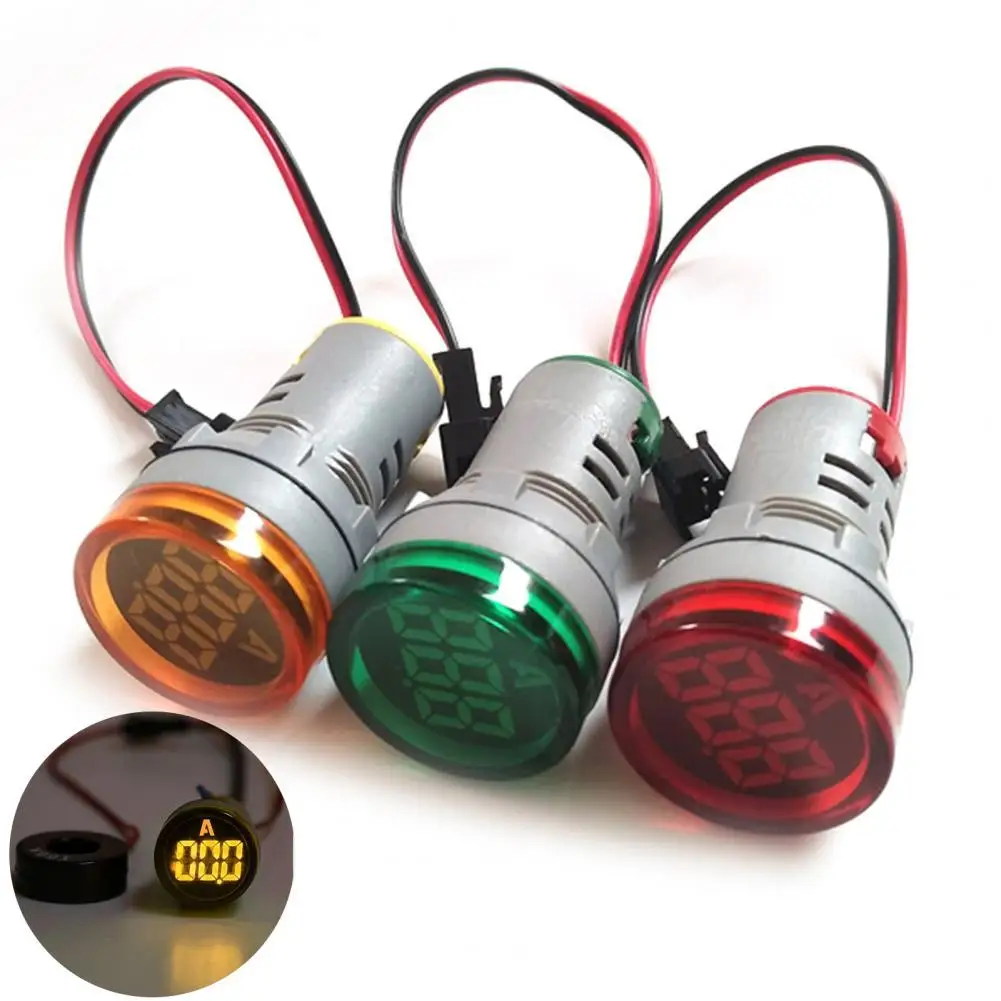 Amperemeter AC220V 22mm Signal Lamp Ammeter Current Monitor Electrical Supplies for Automobiles Digital Display for Automobiles 
Amperemeter AC220V 22mm Signal Lamp Ammeter Current Monitor Electrical Supplies for Automobiles Digital Display for Automobiles