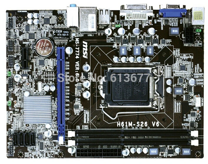 Free shipping original motherboard for MSI H61M-S26 V6 DDR3 LGA 1155 H61 Desktop Motherboard
Free shipping original motherboard for MSI H61M-S26 V6 DDR3 LGA 1155 H61 Desktop Motherboard