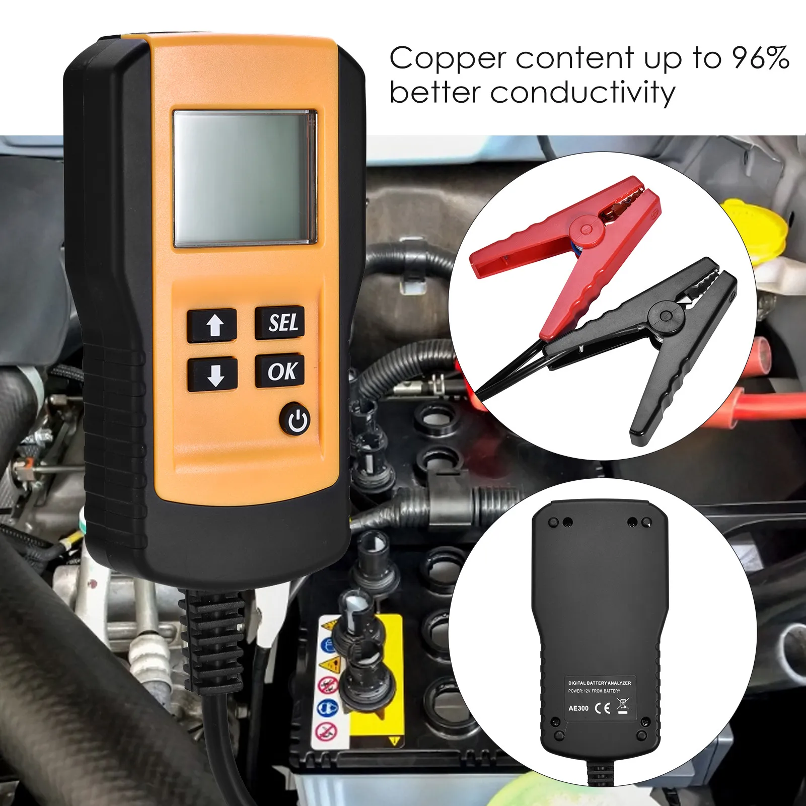 Car Motorcycle 12V Battery Analyzer Portable LCD Digital Auto Battery Voltage Tester Battery Tool For Car Maintenance Diagnosis
Car Motorcycle 12V Battery Analyzer Portable LCD Digital Auto Battery Voltage Tester Battery Tool For Car Maintenance Diagnosis