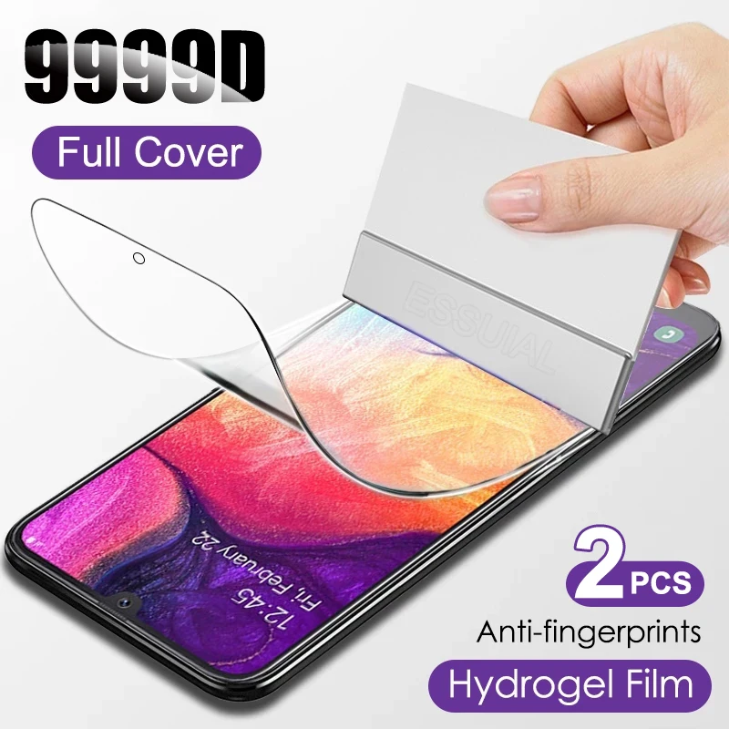 Гидрогелевая пленка для Samsung A52 A72 A51 A71 A31 A50 A70 A01 A10 A20 A21s M31 A5 2017 A6 A7 A8 2018 2 шт. не стекло
