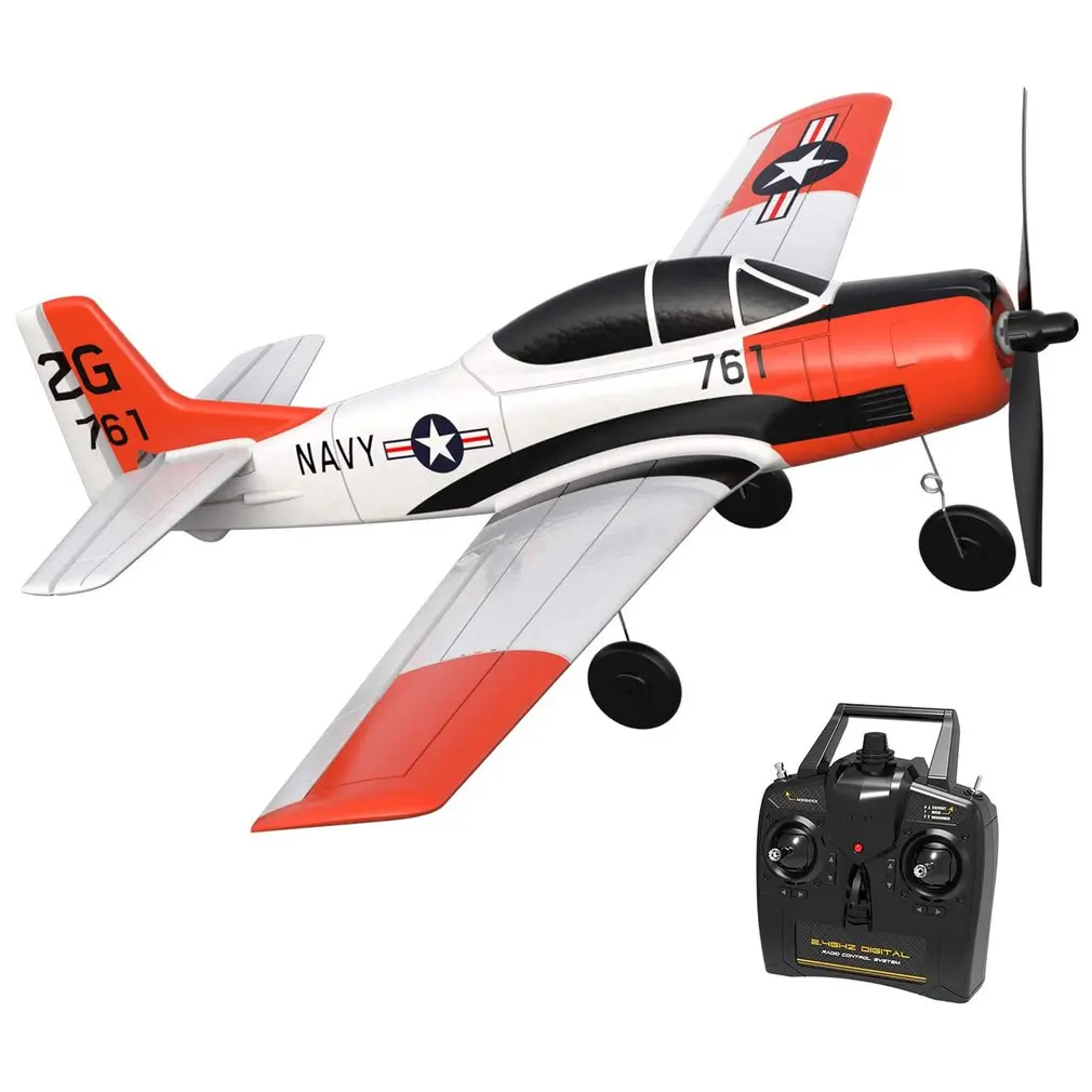 T28 TROJAN 400mm Remote Control Aircraft One-key Aerobatic 6-axis Stabilizer System Fully Assembly
T28 TROJAN 400mm Remote Control Aircraft One-key Aerobatic 6-axis Stabilizer System Fully Assembly