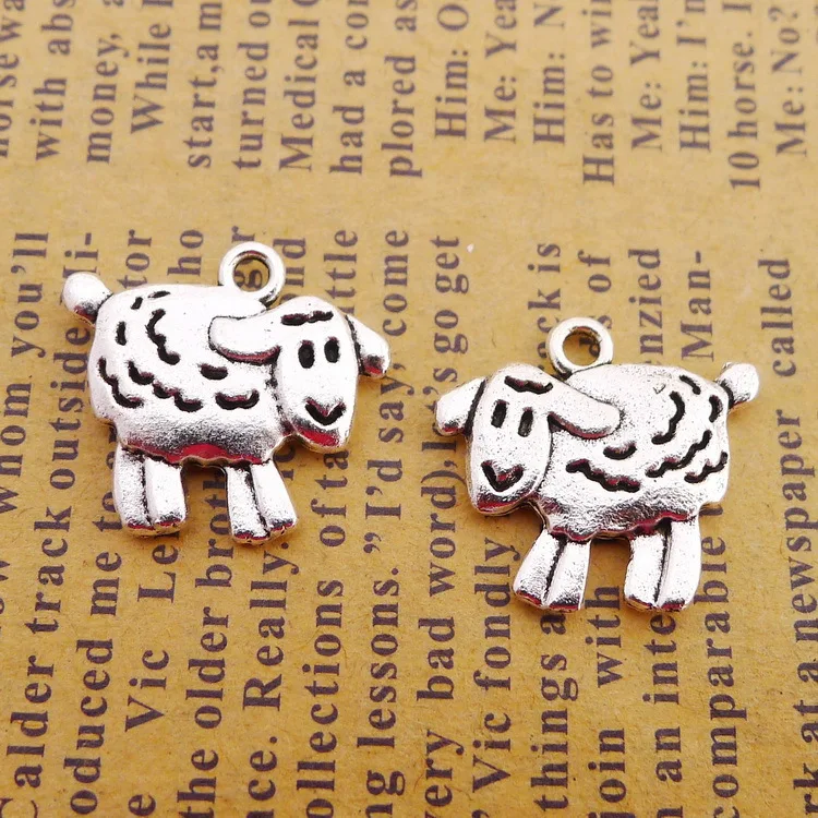 10pcs/Lot 16x18mm Lamb Sheep Alloy Charms Antique Silver Color Pendants for DIY Jewelry Making Charm
10pcs/Lot 16x18mm Lamb Sheep Alloy Charms Antique Silver Color Pendants for DIY Jewelry Making Charm