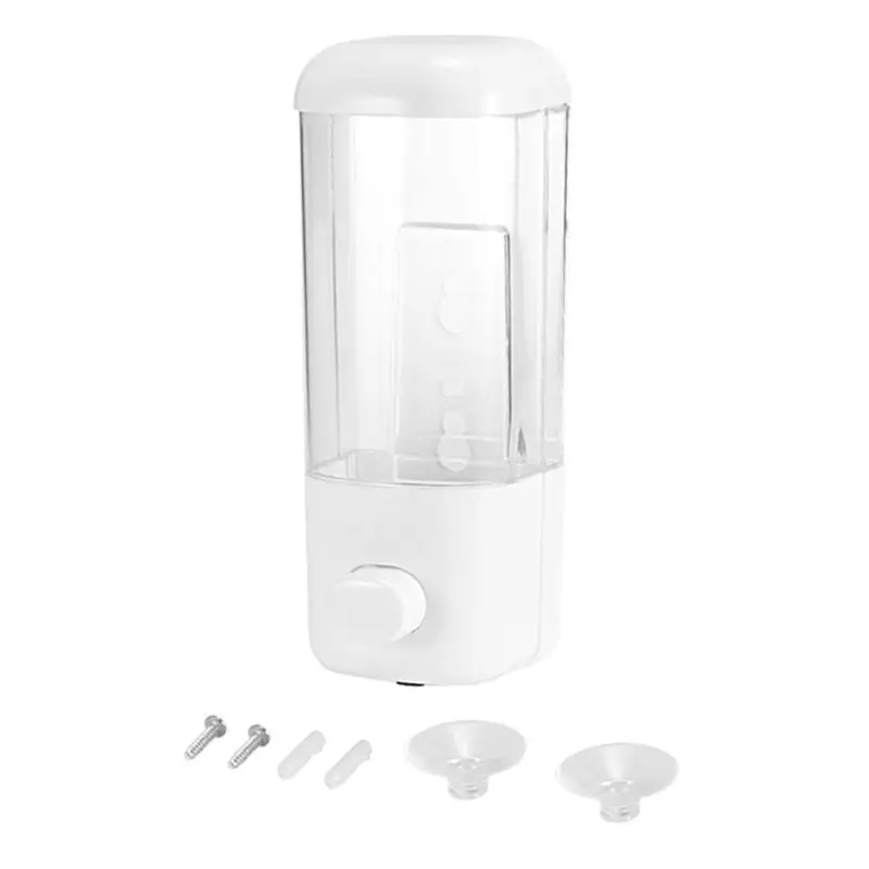 500ml Bathroom Soap Dispenser Wall Mounted Self-Adhesive Shampoo Container Hand Press Clear Liquid Lotion Single Slot Storage
500ml Bathroom Soap Dispenser Wall Mounted Self-Adhesive Shampoo Container Hand Press Clear Liquid Lotion Single Slot Storage