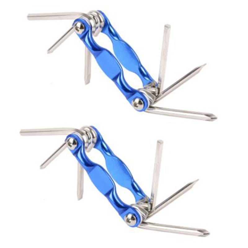2Pcs 6-In-1 Bicycle Repair Tool, Bicycle Multi-Function Tool Kit, Portable All-In-One Mini Universal Bicycle Repair Kit
2Pcs 6-In-1 Bicycle Repair Tool, Bicycle Multi-Function Tool Kit, Portable All-In-One Mini Universal Bicycle Repair Kit