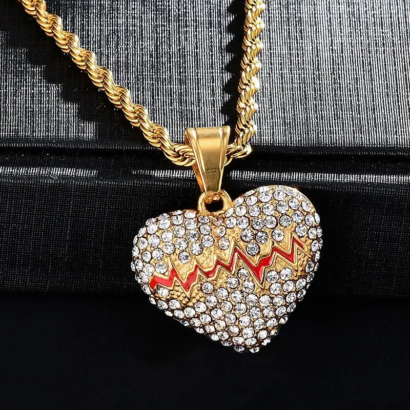 Exquisite and Simple Men's Zircon Pendant Necklace Heart-Shaped Popular Temperament Necklace Gift Jewelry Gift
Exquisite and Simple Men's Zircon Pendant Necklace Heart-Shaped Popular Temperament Necklace Gift Jewelry Gift