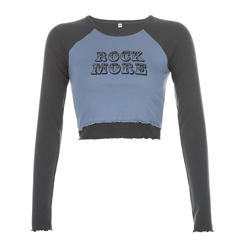 Streetwear Fake 2 Pieces Letter Print Cotton Tshirt Women Autumn Casual Crop Top T Shirt Ladies Fashion Basic T-shirt Winter
Streetwear Fake 2 Pieces Letter Print Cotton Tshirt Women Autumn Casual Crop Top T Shirt Ladies Fashion Basic T-shirt Winter