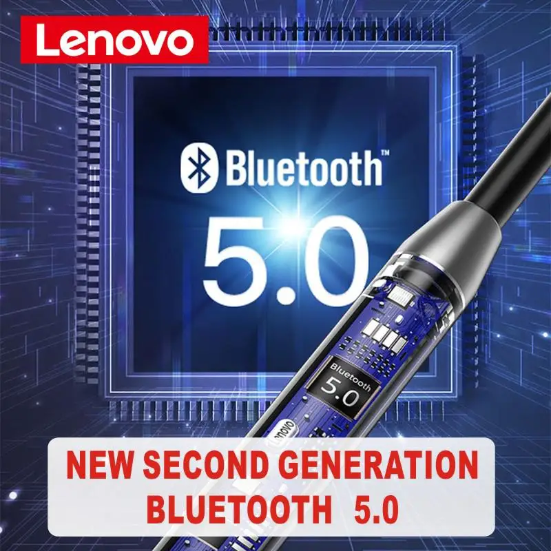 Lenovo HE08 Dual Dynamic HIFI Stereo Bluetooth Earphone Neckband Wireless Earphones With Microphone 4 Speakers Sports Earphone
Lenovo HE08 Dual Dynamic HIFI Stereo Bluetooth Earphone Neckband Wireless Earphones With Microphone 4 Speakers Sports Earphone