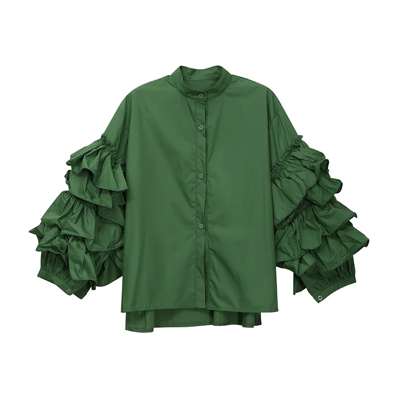SuperAen European and American Fashion Women's Spring New Design Blouse Shirt Long-sleeved Ruffles Shirt Women
SuperAen European and American Fashion Women's Spring New Design Blouse Shirt Long-sleeved Ruffles Shirt Women