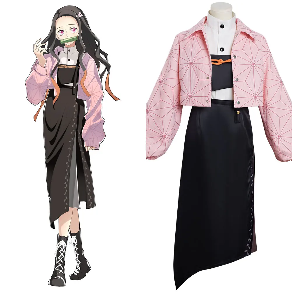 Anime Demon Slayer Kamado Nezuko Cosplay Costume Dress Outfits Halloween Carnival Suit Re-creation Design
Anime Demon Slayer Kamado Nezuko Cosplay Costume Dress Outfits Halloween Carnival Suit Re-creation Design