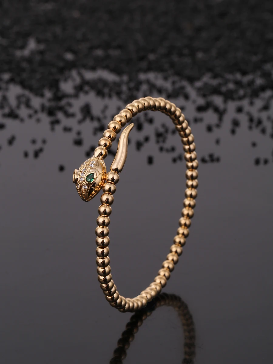 2020 New Stylish Bracelet Cool Copper Animal Snake Bangle Classic Delicate Austrian Crystal Beads Cuff Bangle Jewelry Accessory
2020 New Stylish Bracelet Cool Copper Animal Snake Bangle Classic Delicate Austrian Crystal Beads Cuff Bangle Jewelry Accessory