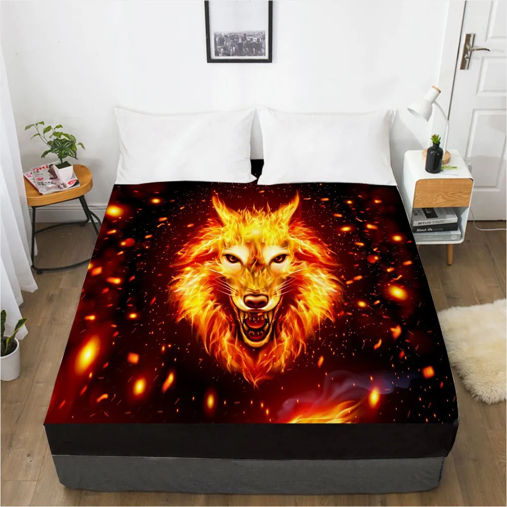 1 PCS 3D Printed Black Series Wolf Soft Fitted sheet With Elastic Band solid Bed Sheet Cover-Wrinkle Abrasion Resistant Sheets
1 PCS 3D Printed Black Series Wolf Soft Fitted sheet With Elastic Band solid Bed Sheet Cover-Wrinkle Abrasion Resistant Sheets