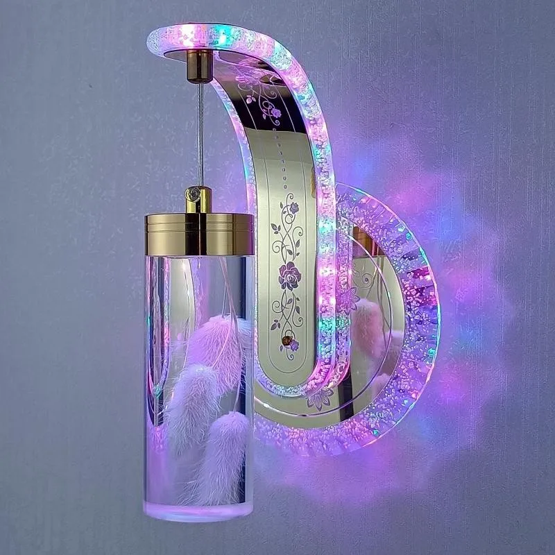 New Bedside Wall Lamp Bedroom 3 Color Dimming Study Led Wall Light Luxury Flower Crystal Amber Mirror Light 
New Bedside Wall Lamp Bedroom 3 Color Dimming Study Led Wall Light Luxury Flower Crystal Amber Mirror Light
