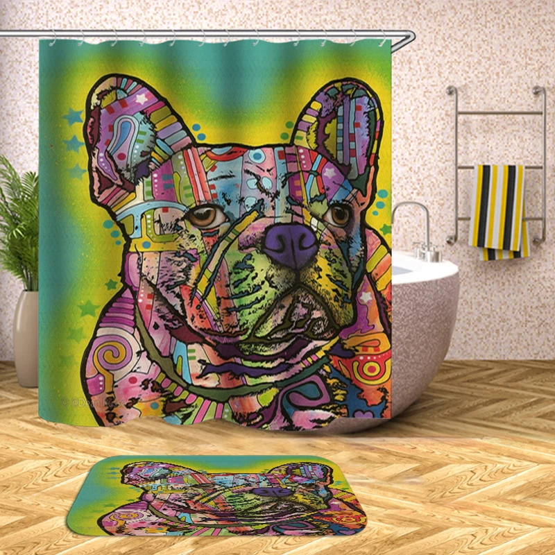 colorful dog shower curtain shower polyester fabric waterproof bathroom curtain drop shipping
colorful dog shower curtain shower polyester fabric waterproof bathroom curtain drop shipping