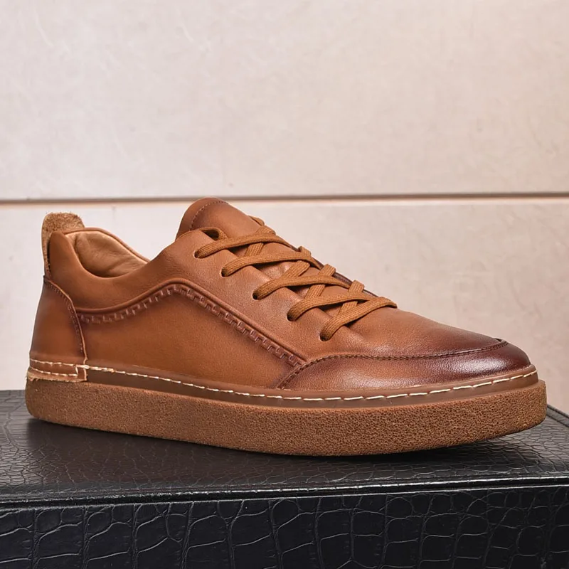 2021 new spring and autumn casual trend men's shoes all-match men's flat shoes Genuine Leather non-slip board shoes men's shoes
2021 new spring and autumn casual trend men's shoes all-match men's flat shoes Genuine Leather non-slip board shoes men's shoes