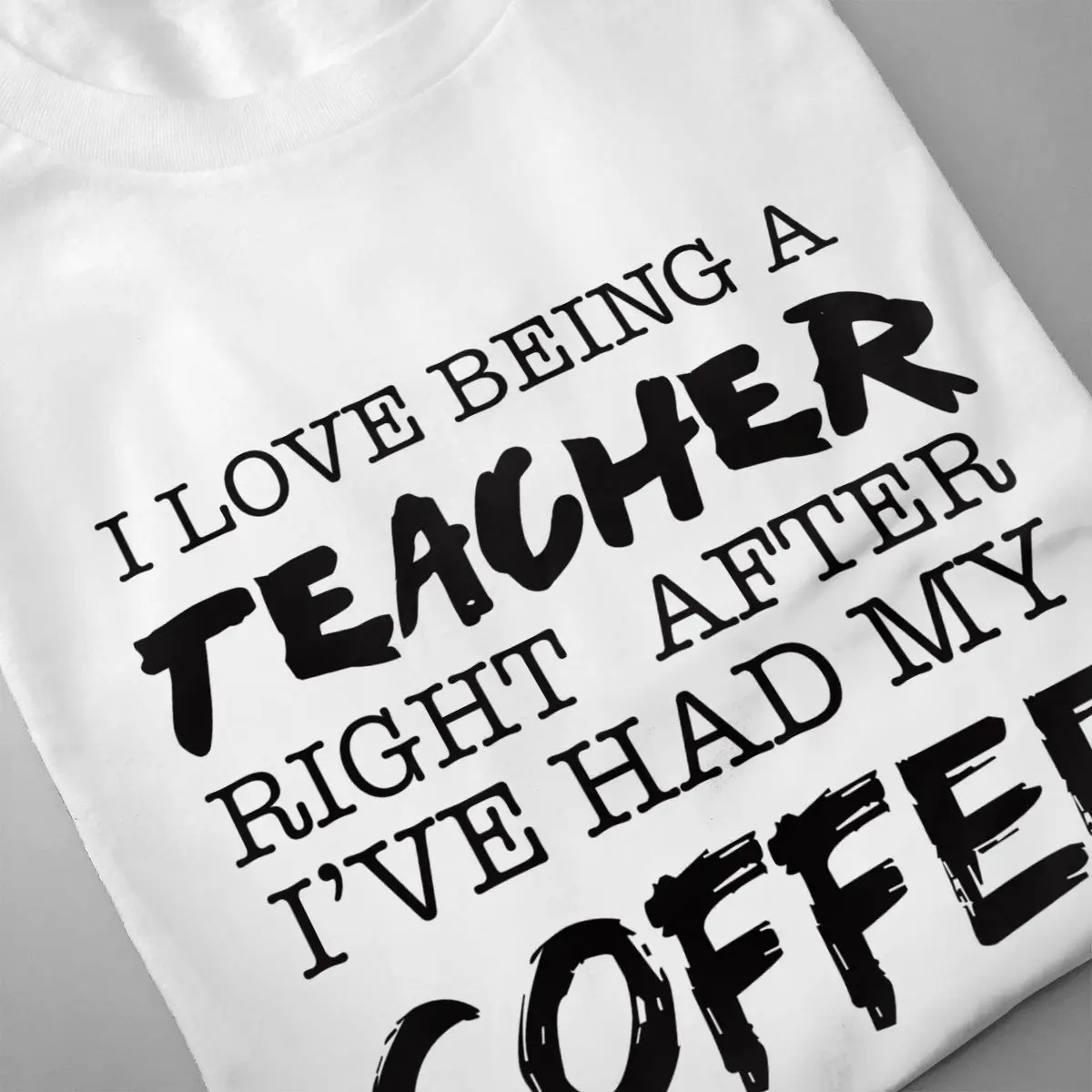 Love Being Teacher After Coffee уличная Футболка с принтом лето 2020 мужская повседневная