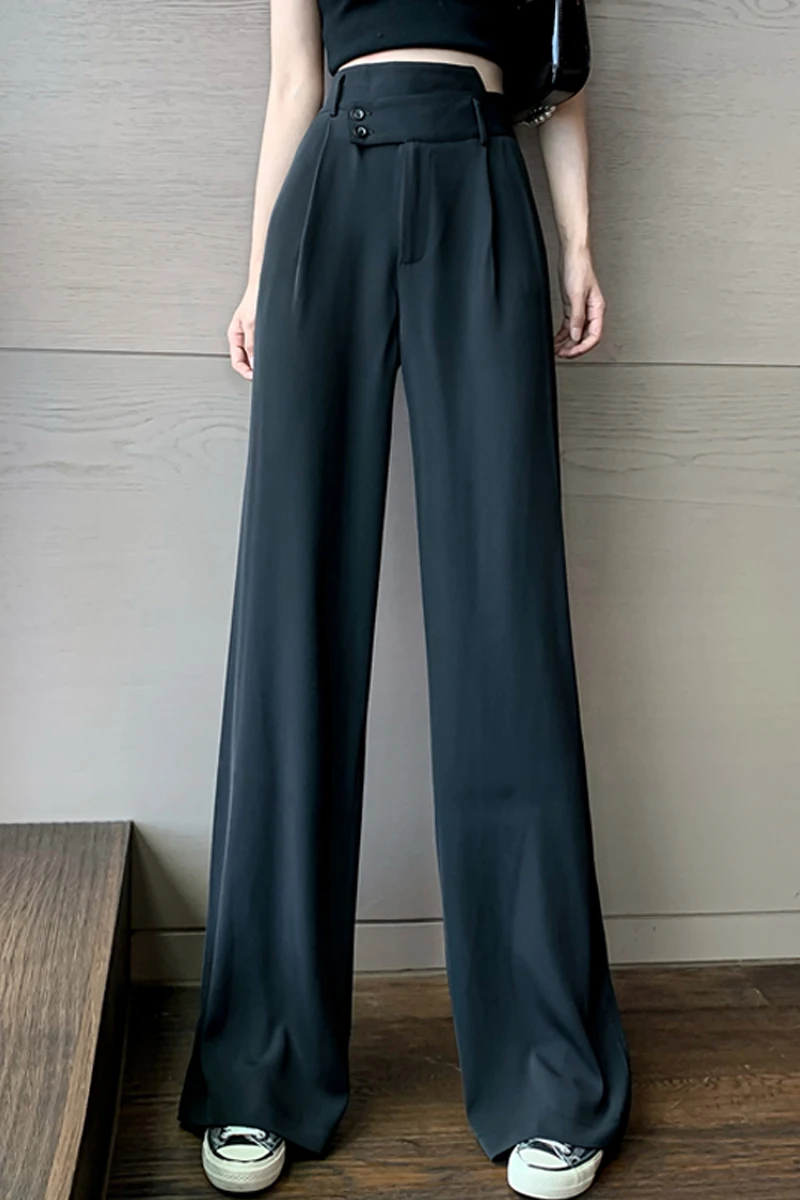 GOOHOJIO Straight Large Size Casual Solid Wide Leg Trousers Streetwear Suit Full-Length Hot Selling Chic Loose High Quality Pant 
GOOHOJIO Straight Large Size Casual Solid Wide Leg Trousers Streetwear Suit Full-Length Hot Selling Chic Loose High Quality Pant