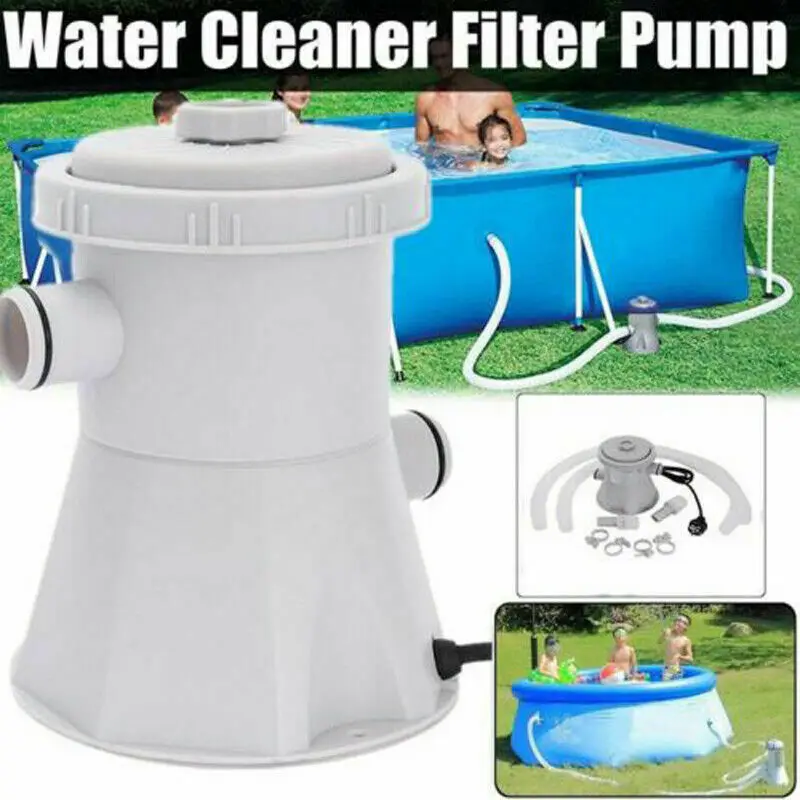 220V 15W Electric Filter Pump Kit Summer Outdoor Swimming Pool Filtration Circulation Pump Paddling Pool Water Cleaning Tool
220V 15W Electric Filter Pump Kit Summer Outdoor Swimming Pool Filtration Circulation Pump Paddling Pool Water Cleaning Tool
