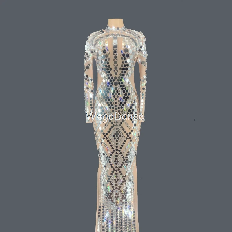 Новинка Женская одежда серебряное зеркало платье комбинезон сетчатая одежда для бара для танцев празднование дня рождения прозрачный кост...
Новинка Женская одежда серебряное зеркало платье комбинезон сетчатая одежда для бара для танцев празднование дня рождения прозрачный кост...