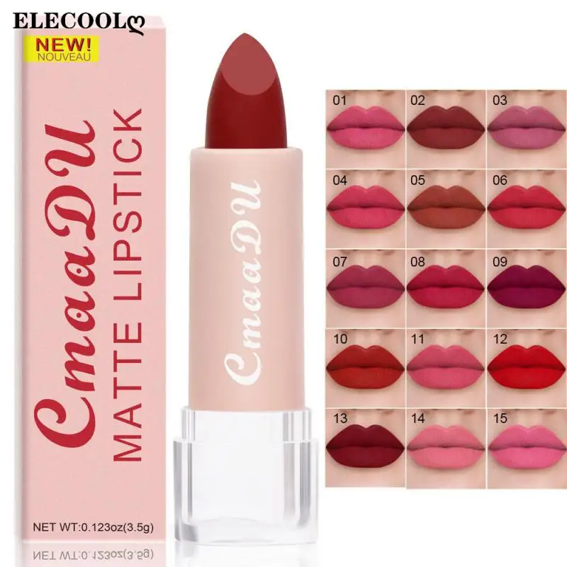 ELECOOL 15 Colors Lipstick Waterproof Long Lasting Matte Shimmer Beauty Lip Gloss Glitter Lip Gloss Beauty Red Lip Tint New
ELECOOL 15 Colors Lipstick Waterproof Long Lasting Matte Shimmer Beauty Lip Gloss Glitter Lip Gloss Beauty Red Lip Tint New