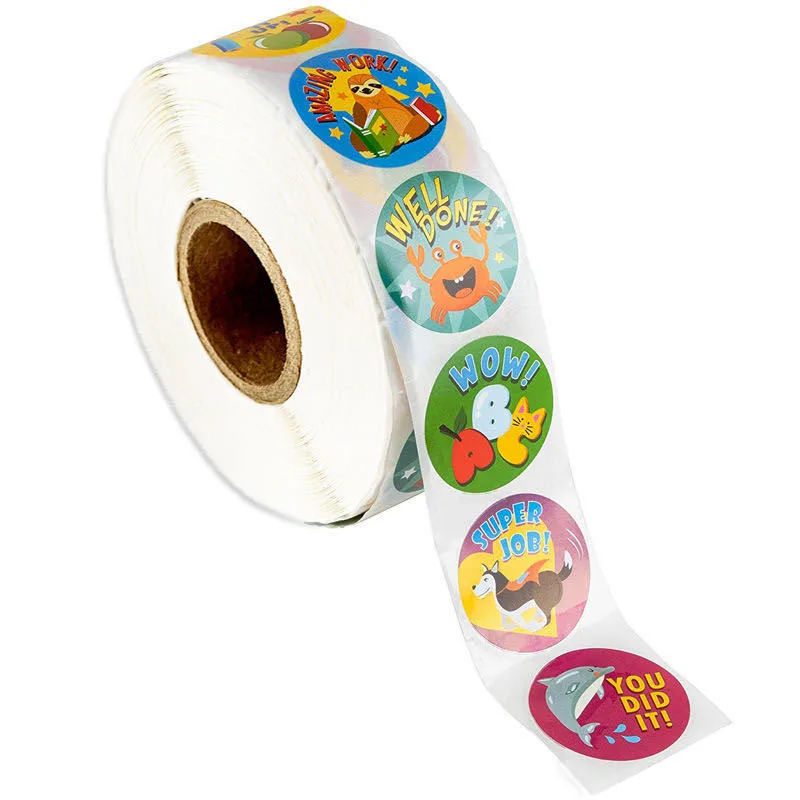 500pcs Reward Stickers Encouragement Sticker Roll for Kids Motivational Stickers Label with Cute Animals for Students Teachers
500pcs Reward Stickers Encouragement Sticker Roll for Kids Motivational Stickers Label with Cute Animals for Students Teachers