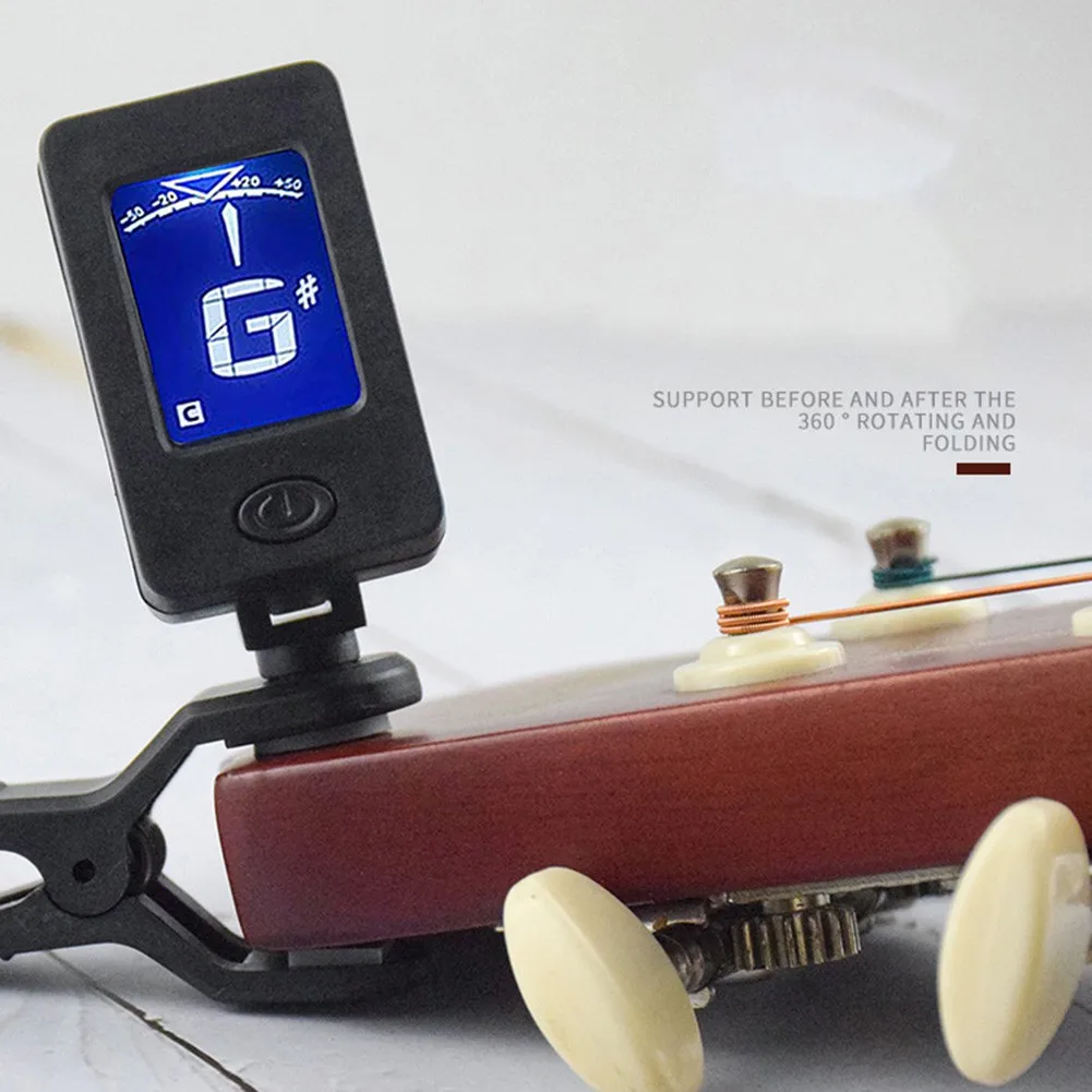 Black High-Definition Display Tuner For Guitar Bass Violin Ukulele Tuner LCD Screen Display A4 Frequency 440HZ Sensitive Stable
Black High-Definition Display Tuner For Guitar Bass Violin Ukulele Tuner LCD Screen Display A4 Frequency 440HZ Sensitive Stable