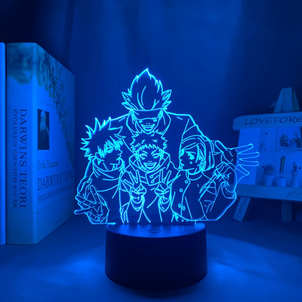 Anime Lamp Satoru Gojo Team Light Jujutsu Kaisen Led Night Light for Birthday Gift Jujutsu Kaisen Group Satoru Gojo Lamp
Anime Lamp Satoru Gojo Team Light Jujutsu Kaisen Led Night Light for Birthday Gift Jujutsu Kaisen Group Satoru Gojo Lamp