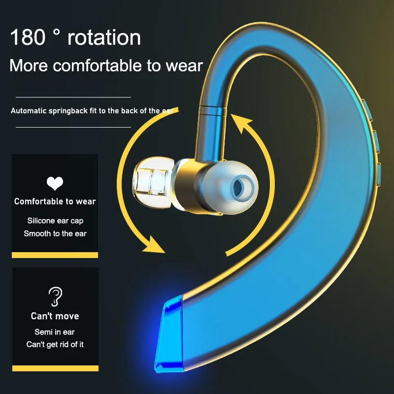 Bluetooth 5.0 Business Earphone Anti-sweat Wireless Ear-hook Headset With Microphone Hands-free Driving Calls Headphone
Bluetooth 5.0 Business Earphone Anti-sweat Wireless Ear-hook Headset With Microphone Hands-free Driving Calls Headphone