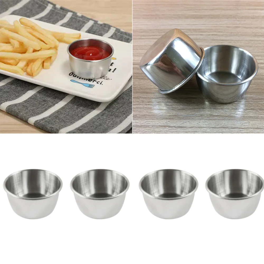 12pcs Stainless Steel Condiment Sauce Cups Tomato Sauce Container Dipping Bowl for Restaurant Home Party
12pcs Stainless Steel Condiment Sauce Cups Tomato Sauce Container Dipping Bowl for Restaurant Home Party