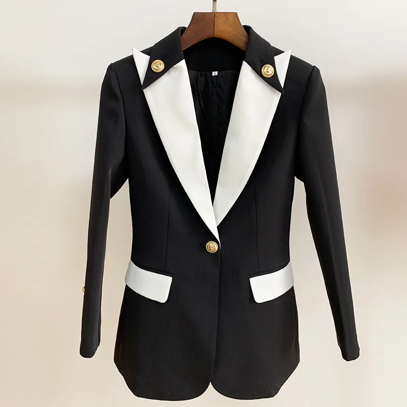 High Quality 2020 Newest Women Fashion Jacket Coat Long Sleeve V-neck Patchwork Blazers Jacket Winter Plus Size Women Blazers
High Quality 2020 Newest Women Fashion Jacket Coat Long Sleeve V-neck Patchwork Blazers Jacket Winter Plus Size Women Blazers