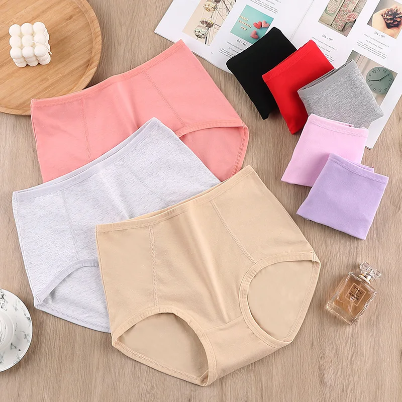 Hot Sale Women's Cotton High-waisted Underwear with Triangle Lace Oversized Extra-large Size 45-100kg Underwear Women Panties
Hot Sale Women's Cotton High-waisted Underwear with Triangle Lace Oversized Extra-large Size 45-100kg Underwear Women Panties