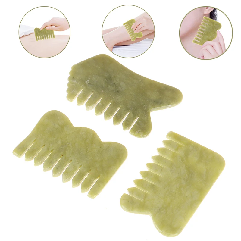 Natural Jade Stone Comb Guasha Board Comb Shape Massage Hand Massager Relaxation Comb Health Care
Natural Jade Stone Comb Guasha Board Comb Shape Massage Hand Massager Relaxation Comb Health Care
