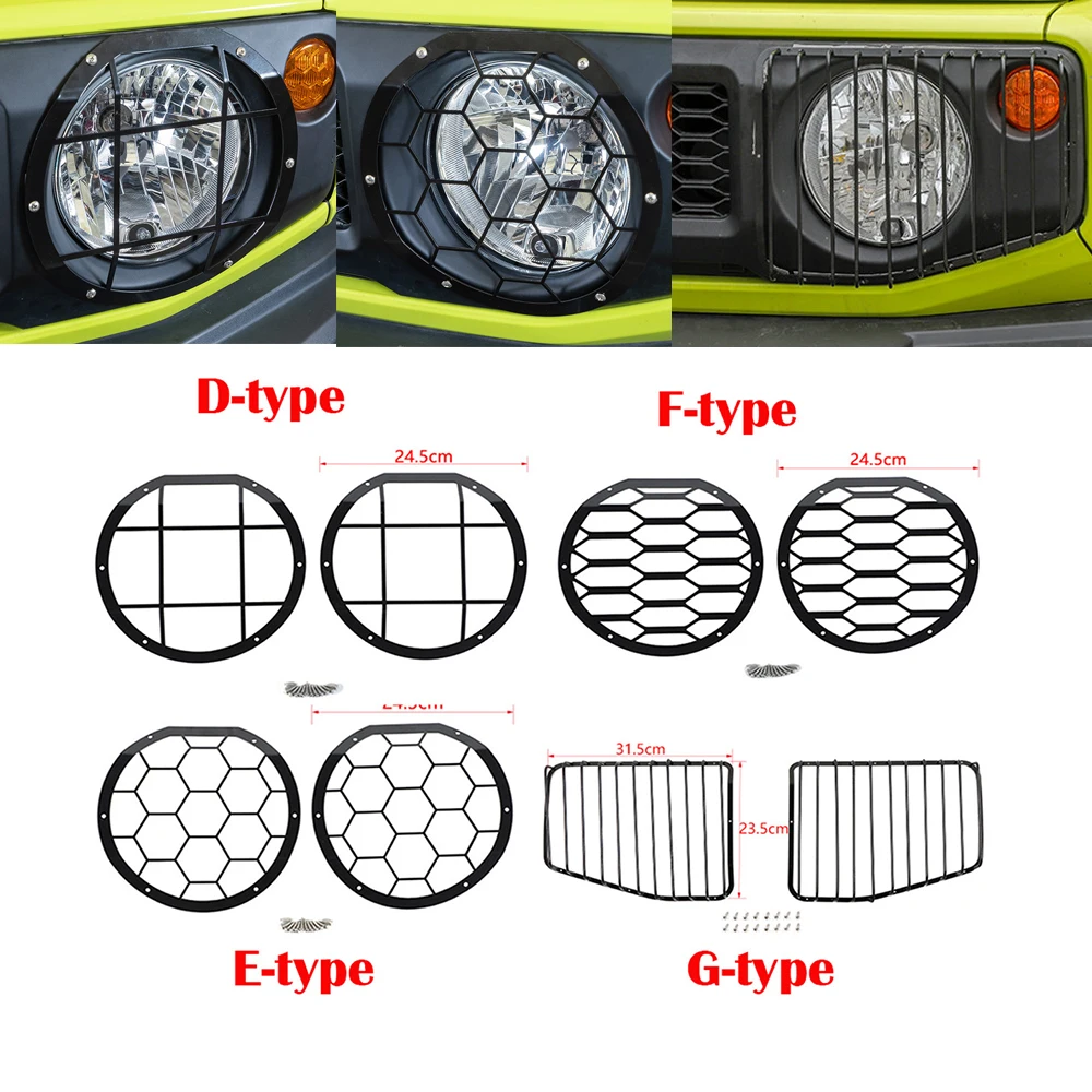 Fit for Suzuki Jimny 2019-2021 Iron Black Front Headlight Lamp Protector Guards Cover Decorative Trim Exterior Car Accessories
Fit for Suzuki Jimny 2019-2021 Iron Black Front Headlight Lamp Protector Guards Cover Decorative Trim Exterior Car Accessories