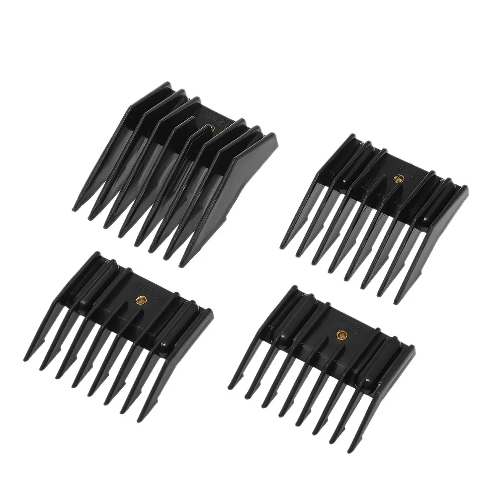 

4 Sizes Limit Comb Hair Clipper Guide Attachment for Cordless Electric Hair Clipper Shaver Salon Haircutting Tool W6642