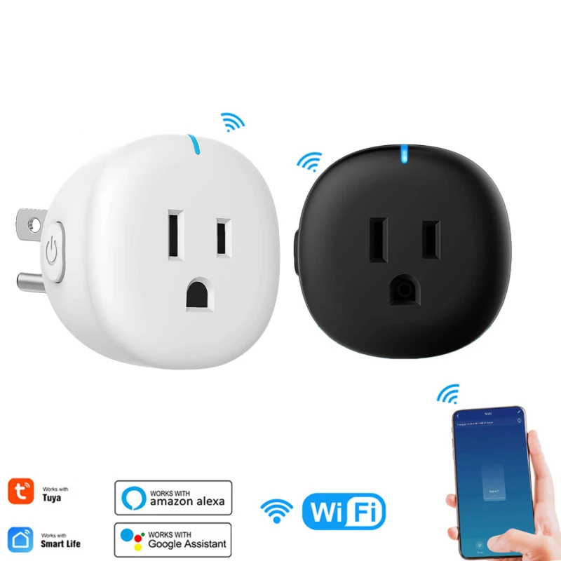 Tuya Socket US Standard WiFi Smart Plug Outlet Tuya Remote Control Home Appliances Works With Alexa Google Home No Hub Require
Tuya Socket US Standard WiFi Smart Plug Outlet Tuya Remote Control Home Appliances Works With Alexa Google Home No Hub Require