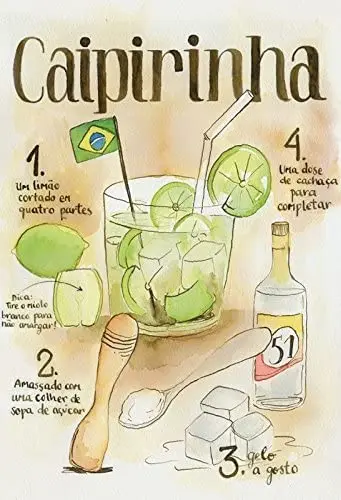 Коктейльный рецепт Caipirinha Наименьший бразильсветильник лый фон металлический знак декоративный знак оловянный сад
Коктейльный рецепт Caipirinha Наименьший бразильсветильник лый фон металлический знак декоративный знак оловянный сад