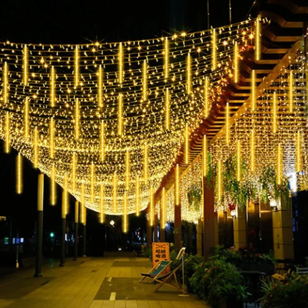 50cm 8 Tube Outdoor Meteor Shower Rain LED String Lights Waterproof Christmas Patio Decorations Wedding Navidad Tree Holiday
50cm 8 Tube Outdoor Meteor Shower Rain LED String Lights Waterproof Christmas Patio Decorations Wedding Navidad Tree Holiday