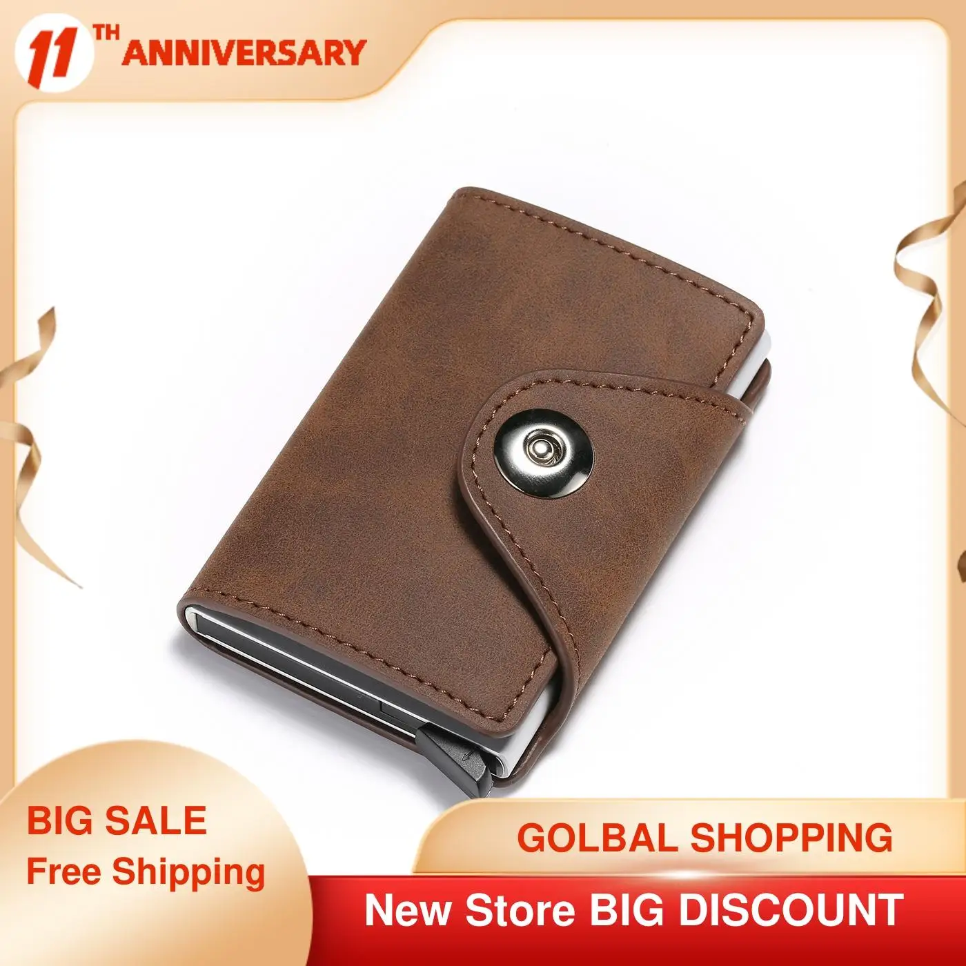 Credit Card Holder Wallet Men Women Metal RFID Vintage Aluminium Bag Crazy Horse PU Leather Bank Cardholder Case New Fashion
Credit Card Holder Wallet Men Women Metal RFID Vintage Aluminium Bag Crazy Horse PU Leather Bank Cardholder Case New Fashion