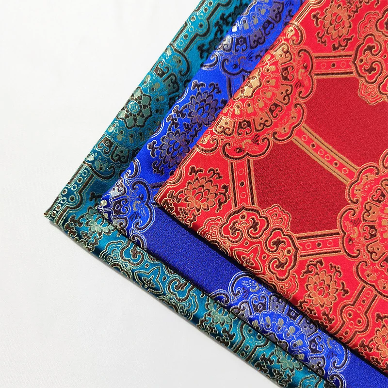 Imitation silk brocade jacquard fabrics handmade sewing bag women's clothing DIY design material
Imitation silk brocade jacquard fabrics handmade sewing bag women's clothing DIY design material