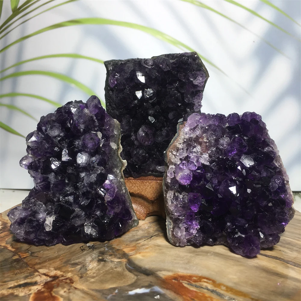 Natural Stones Rough Amethyst Quartz Purple Crystal Cluster Wicca Supplies Mineral Gem Ore Specimen Ornament For Home Decoration 
Natural Stones Rough Amethyst Quartz Purple Crystal Cluster Wicca Supplies Mineral Gem Ore Specimen Ornament For Home Decoration